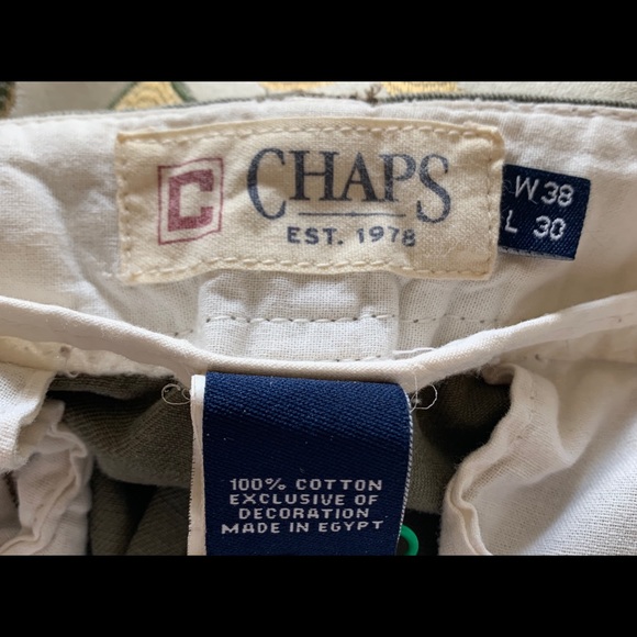 Chaps Military Green Cargo Pant - Picture 3 of 4